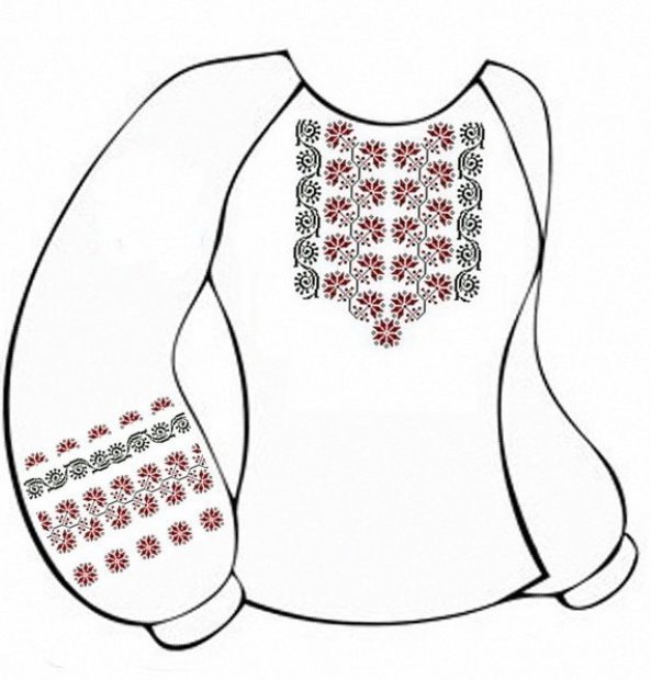 Заготовка жіночої сорочки-вишиванки ВЖД-006 купити в Харків